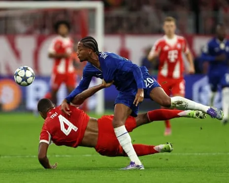 Chelsea's manager fumes as Bayern Munich center-back Tah escapes red card in Champions League setback